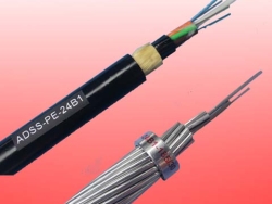 电力通信架空24芯ADSS-24B1-300pe光缆