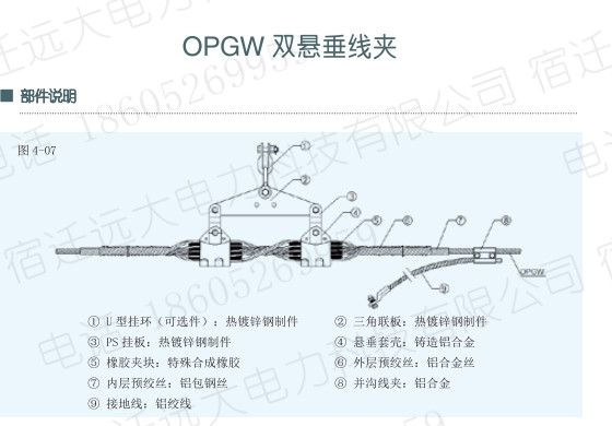 OPGW双悬垂